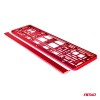 License Plate Frame - Red metalic