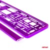 License Plate Frame - violet metalic