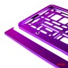 License Plate Frame - violet metalic