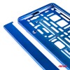 License Plate Frame - Blue metalic