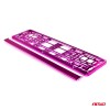 License Plate Frame - Pink metalic