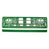 License Plate Frame - Green metalic