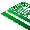 License Plate Frame - Green metalic