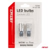 LED bulbs STANDARD T10 W5W 6x3020 + 1x3030 SMD White 12V/24V AMIO-03718