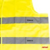 Safety vest XL yellow with certificate AMIO-03934