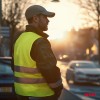 Safety vest XL yellow with certificate AMIO-03934