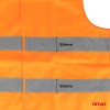 Safety vest orange with certificate XXL AMIO-03985