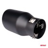 Exhaust silencer tip stainless steel black matt AMIO-04061