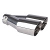 Exhaust silencer tip steel chrome AMIO-04062