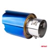 Exhaust silencer tip stainless steel blue AMIO-04066