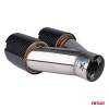 Exhaust silencer tip stainless steel carbon AMIO-04069