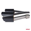 Exhaust silencer tip stainless steel carbon AMIO-04069
