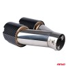 Exhaust silencer tip stainless steel carbon AMIO-04070