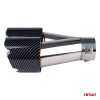 Exhaust silencer tip stainless steel carbon AMIO-04070