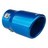 Exhaust silencer tip stainless steel blue AMIO-04072