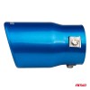 Exhaust silencer tip stainless steel blue AMIO-04072