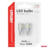 LED bulbs CANBUS T10 W5W 12 SMD 3030 White 12V 24V AMIO-04243