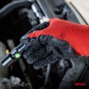 PE Latex coatedsafety gloves 4 pcs Size 8 (2 pairs), 2121X AMIO-04635