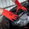 PE Latex coatedsafety gloves 4 pcs Size 8 (2 pairs), 2121X AMIO-04635