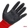 PE Latex coatedsafety gloves 4 pcs Size 8 (2 pairs), 2121X AMIO-04635