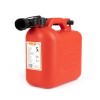 Plastic fuel can 5L, red